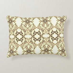 Coussins Décoratifs Lacy Look of Flowers Golden Sepia