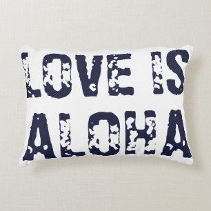 COUSSINS DÉCORATIFS L'AMOUR EST ALOHA ALOHA EST L'AMOUR
