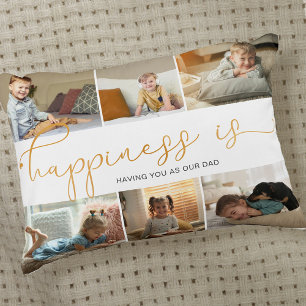 Coussins Décoratifs Le bonheur est  Papa 6 Photo Collage