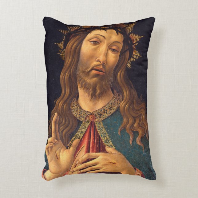 Coussins Décoratifs Le Christ couronné d'épines par Sandro Botticelli (Devant(Vertical))