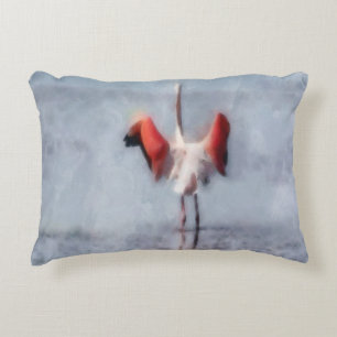 Coussins Décoratifs Le Flamant rose rose en aquarelle
