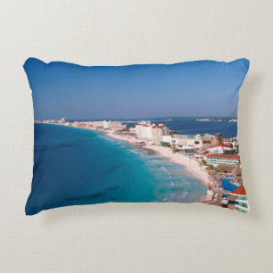 Coussins Décoratifs Le Mexique, Cancun, vue aérienne des hôtels