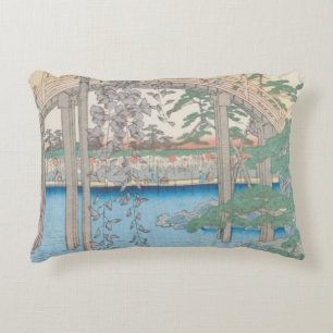 Coussins Décoratifs Le pont avec des glycines ou Kameido Tenjin