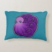 Coussins Décoratifs Le pourpre courbé a repéré la conception de dessin (Dos)