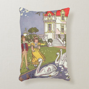 Coussins Décoratifs Le Vilain Petit Canard, Conte de Fées Vintage de H
