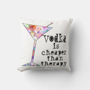 COUSSINS DÉCORATIFS, LE VODKA EST MOINS CHER QUE L
