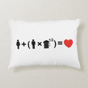 Coussins Décoratifs L'équation d'amour pour les hommes