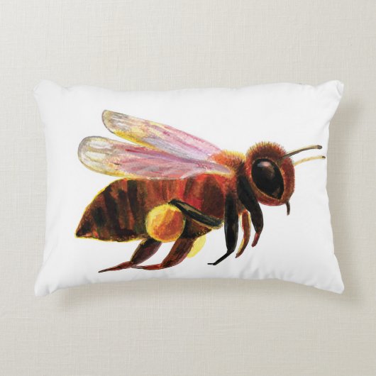 Coussins Décoratifs Les abeilles du miel volent (Devant)