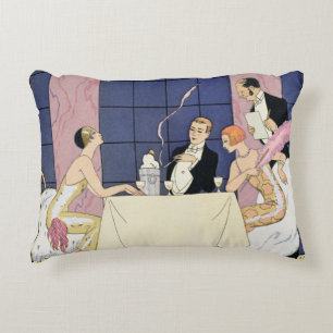 Coussins Décoratifs Les gourmands, 1920-30 (copie de pochoir)