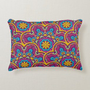 Coussins Décoratifs Les mandalas tribaux sans couture ethnique indiens
