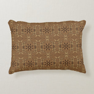 Coussins Décoratifs Les motifs floraux de beauté sur Kawung batik desi