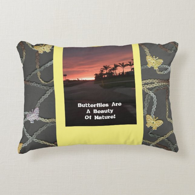 Coussins Décoratifs Les Papillons Sont Une Beauté    (Devant)