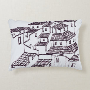 Coussins Décoratifs Les toits de la rue des Châteaux  Nice, France