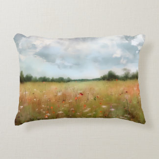 Coussins Décoratifs L'été Meadow Fleur sauvage Paysage Art