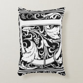 Coussins Décoratifs Lettre D Monogramme médiéval Art Nouveau (Devant(Vertical))