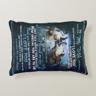 Coussins Décoratifs Lettre personnalisée à ma femme de la part de mon