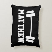 Coussins Décoratifs Levier d'haltère personnalisée (Dos(Vertical))