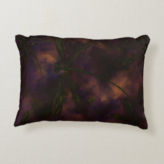 Coussins Décoratifs Libellule de Feu de Nuit Sombre