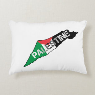 Coussins Décoratifs Libérez la Palestine Drapeau sur la carte Palestin