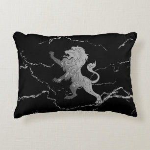 Coussins Décoratifs Lion royal d'argent