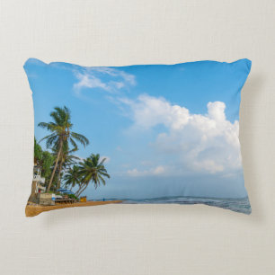 Coussins Décoratifs Littoral de plage tropicale et vue océanique sur l