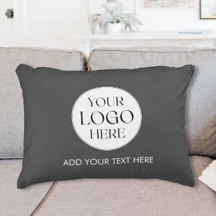 Coussins Décoratifs Logo et texte promotionnel personnalisé pour l'ent