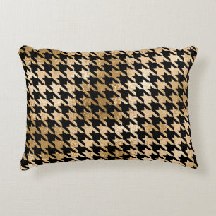 Coussins Décoratifs L'or métallique accroche la dent, motif de mode.