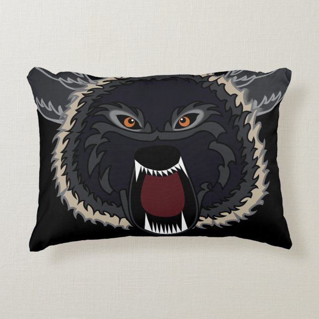 Coussins Décoratifs Loup Fort (Devant)