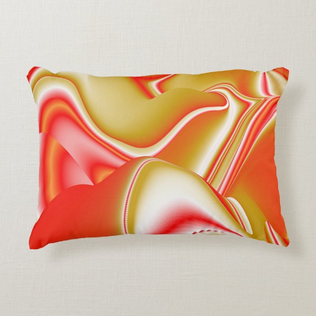 Coussins Décoratifs Love and Gold Abstrait 3D Rainbowart (Devant)