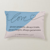 Coussins Décoratifs Love Bible Verse (Dos)