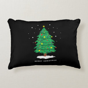 Coussins Décoratifs Lumières de sapin de Noël rétro Santa Noël