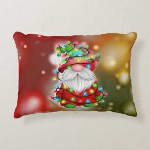 Coussins Décoratifs Lutins au pull de Noël avec guirlandes emmêlées