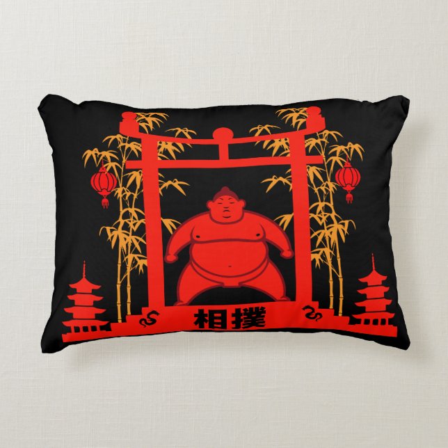 Coussins Décoratifs lutteur de sumo (Devant)