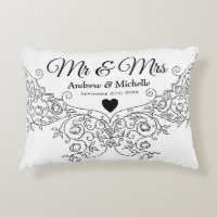 M. et Mme fleuris élégants Personalised de mariage