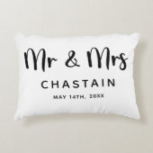 Coussins Décoratifs  M. & Mme | Mariage  (Devant)