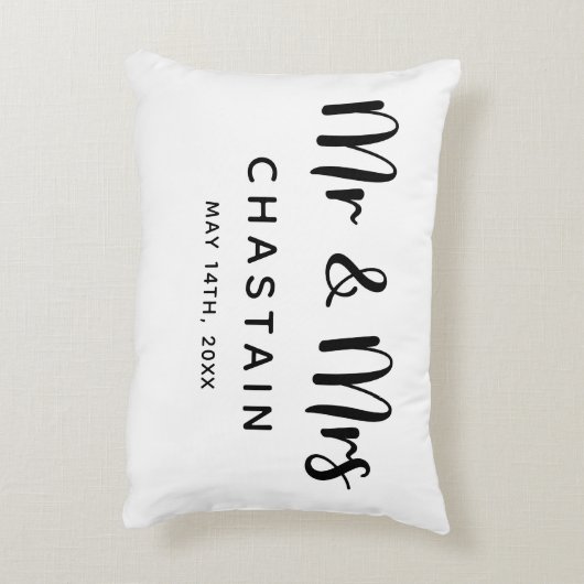 Coussins Décoratifs  M. & Mme | Mariage  (Dos(Vertical))