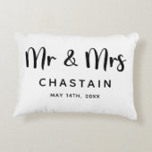 Coussins Décoratifs  M. & Mme | Mariage  (Dos)