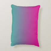 Coussins Décoratifs "Magenta Purple Et Ombre Turquoise" (Dos(Vertical))