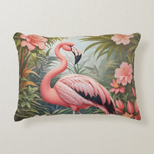 Coussins Décoratifs Magnifique oiseau de Flamant rose rose tropical