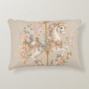 Coussins Décoratifs Maison de cheval de carrousel antique Cadeau Cotta