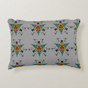 Coussins Décoratifs "Mandala Moderne sur Fond Ardoise"