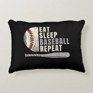 Coussins Décoratifs Mangez Sleep Baseball Répéter Funny Baseball Playe