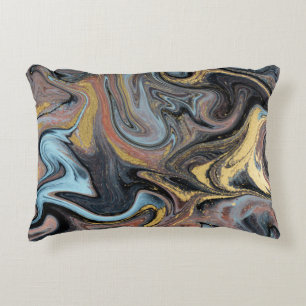 Coussins Décoratifs Marbre Nature Artwork Parties scintillant d'or