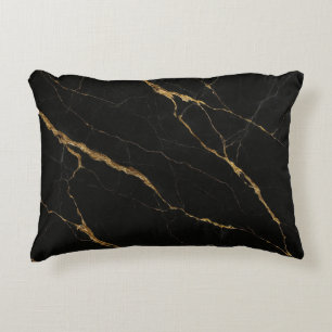 Coussins Décoratifs Marbre noir de luxe