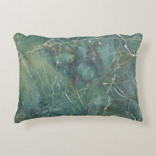 Coussins Décoratifs Marbre vert de Malachite Texture détaillée