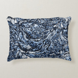 Coussins Décoratifs Marine Blue Nature Motif Abstrait