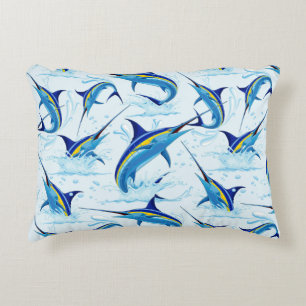 Coussins Décoratifs Marlin Bleu Jaillissant de l'Océan