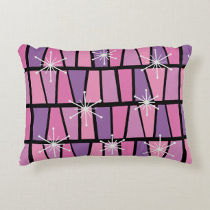 Coussins Décoratifs MCM géométrique Abstrait rose violet