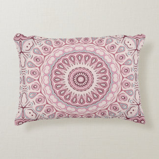Coussins Décoratifs Médaillon Mandala en rose poussiéreux et mauve