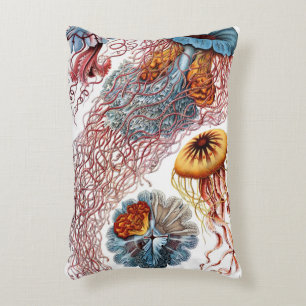 Coussins Décoratifs Méduse vintage par Ernst Haeckel, Discomedusae
